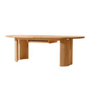 Modern Luxury Outdoor Dining <b>Table</b> Durable <b>Solid</b> Teak <b>Wood</b> Extendable Slatted <b>Table</b> <b>Top</b> Patio Garden Villa Resort Furniture - Product Image 3