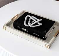 Plateau de service rectangulaire en cuir PU écologique, style ange, avec poignée métallique, taille personnalisée, couleur personnalisée, vente en gros