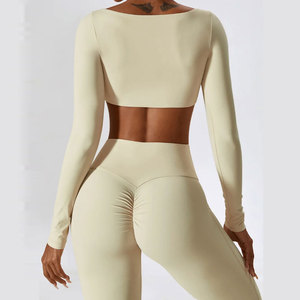 Women Bell Bottom Yoga <b>Leggings</b> Custom High Waist <b>Flared</b> Pants OEM ODM Wholesale Sportswear Manufacturer Factory - Product Image 5