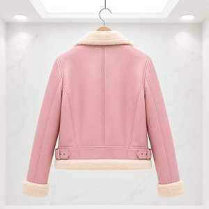 Veste en cuir pour femme, design tendance, veste en cuir unie pour femmes et filles, design OEM - Product Image 6