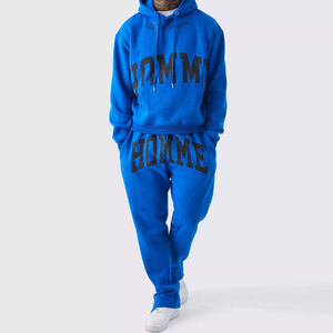 Econex Sports – Sweat à capuche coupe-vent léger pour homme, motif lettres bleu marine et rose, design 2-en-1, taille élastique, longueur intégrale, coupe droite - Product Image 3