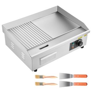 Piastra Elettrica Commerciale in Acciaio Inox 21.06 X 11.81 Pollici 1750W 122-570 Fahrenheit con Controllo Temperatura Regolabile a Gas - Product Image 6