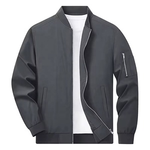 Chaqueta bomber de alta calidad con logotipo personalizado para hombre, chaqueta bomber de manga larga con cremallera para exteriores para hombre - Product Image 2