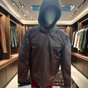 New Look temporada de invierno 2025 chaqueta de motocicleta de piel de oveja auténtica de Color personalizado para hombre de alta calidad diseño personalizado transpirable - Product Image 1