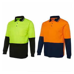 Chemise de travail haute visibilité à manches longues pour homme, vêtements de travail de sécurité, produit respirant, polos de sécurité pour hommes - Product Image 6