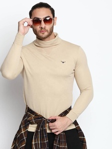 Nuevo diseño de alta visibilidad camiseta de seguridad 100% algodón de manga larga de punto de malla impresa Casual cuello alto estilo directo de fábrica - Product Image 2