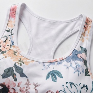 Ensemble de yoga taille haute personnalisé imprimé en couleur pour femme – Tenue de sport et fitness à séchage rapide pour l'exercice - Product Image 4