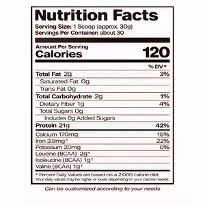 Proteína de Guisante y Arroz <span class=keywords><strong>en</strong></span> Polvo de Marca Privada OEM, 2 lb |   21 g de Aminoácidos por Porción |   Vegano a base de plantas |   Sin OMG, Sin Soya, Sin Lácteos - Product Image 2