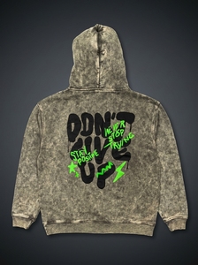 Custom Acid Wash Zip Up Hoodie Mens Oversized <b>Vintage</b> Hooded <b>Sweatshirt</b> Heavyweight Cotton Fleece Full Zip Casual Streetwear - Product Image 3