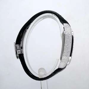 Reloj de pulsera de cuero de lujo con diamantes de moissanita estilo hip hop para hombre - Product Image 5