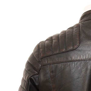 Chaqueta de Cuero Genuino para Hombre, Estilo Urbano, Impermeable y Resistente al Viento, para Invierno, Diseño de Manga Larga - Product Image 4