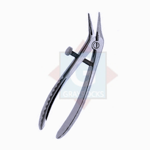 Extracteur de couronne dentaire manuel en acier inoxydable 11,5 cm avec poignée moletée, instrument chirurgical de classe I - Product Image 3