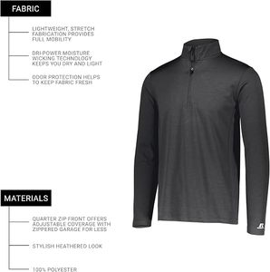 Men's Sports <b>Long</b> <b>Sleeve</b> Half Zip Sweatshirt Jacket Fitness Jogging <b>Tops</b> Breathable <b>Training</b> Compression Running 100% Polyester - Product Image 1