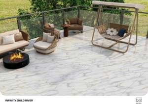Carrelage en porcelaine brillant Aurelia Max 600x1200mm 60x120cm 24x48 pouces Grand format Surface décorative de luxe pour un style contemporain - Product Image 3