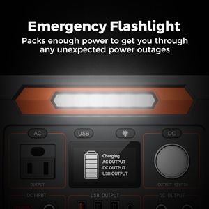 Per Flashfish P66A 200W generatore solare portatile centrale elettrica AC/USB/DC di uscita 144.3Wh capacità più adattatori per la casa - Product Image 5