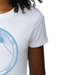 T-shirt blanc à manches courtes et col rond pour adolescent avec motif graphique bleu, idéal pour l'école, le quotidien et le streetwear – Vêtement confortable - Product Image 5