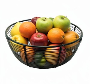 VISHAL HANDICRAFT Silver Stainless Steel Rectangle Standing Decorative Fruit Vegetable <b>Storage</b> <b>Basket</b> for Kitchen Modern <b>Wire</b> - Product Image 5