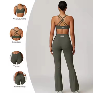 Conjuntos Deportivos de Yoga de Alta Calidad para Mujer, Ropa Deportiva Suave, de Secado Rápido, Conjuntos de 2 Piezas para Gimnasio y Entrenamiento - Product Image 4