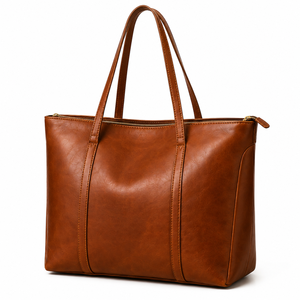 Sac fourre-tout vintage en cuir de vache véritable |   Sac à bandoulière de grande capacité fait main pour femmes |   Sac de voyage de bureau haut de gamme - Product Image 3