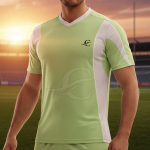 Maillot de football à manches courtes respirant avec logo personnalisé, sublimation sportive de haute qualité à bas prix - Product Image 4