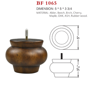 Pata de Mueble Redonda Clásica de Madera Maciza, Pata de Repuesto para Sofá, Gabinete, Mesa, Fabricante de Piezas de Muebles - Product Image 6