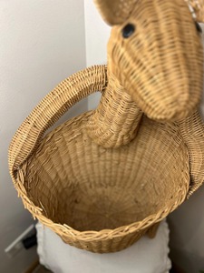 Panier kangourou en osier fait main, paniers de rangement, panier à bouteilles avec poignée, moderne et multifonctionnel - Product Image 3