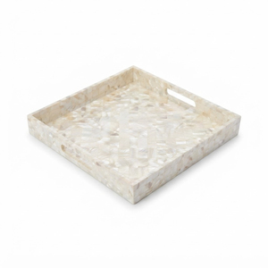 Bandeja Decorativa Hexagonal con Incrustaciones de Madreperla, Mosaico Geométrico de Conchas Marinas, para Mesa de Centro, Hotel, Venta al Por Mayor - Product Image 5