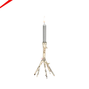 Élégant Porte-Bougie en Métal Rond, Design Premium, Base Stable, Décoration Festive pour la Maison, Centre de Table - Product Image 1