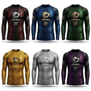 Maillot de compression athlétique à manches longues pour homme, séchage rapide, en polyester, idéal pour la course, l'entraînement et la gym - Product Image 5