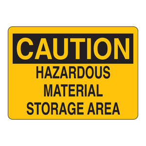 Panneau de signalisation Brady pour zone de stockage de matières dangereuses, à fixation murale, haute visibilité, pour laboratoires et entrepôts - Product Image 2