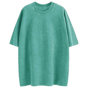 Camiseta de Mujer Estilo Casual, Oversize, Lavado Ácido, Manga Corta, Hombros Caídos, Cuello Redondo, Fabricación Personalizada - Product Image 2