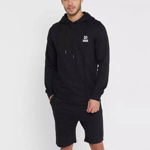 Ensemble sweat à capuche et short pour homme, design personnalisé, automne, décontracté, léger, respirant, deux pièces, 100% coton - Product Image 1