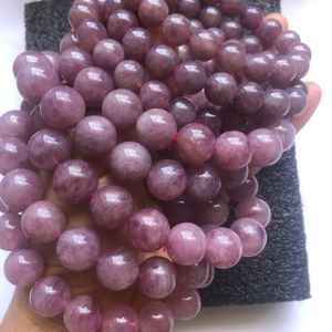 Perles de quartz rose naturel non traitées, pierres précieuses de quartz rose violacé, brins de perles en vrac pour la fabrication de bijoux, artisanat DIY - Product Image 3