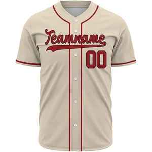 Maillot de baseball court à col en V 100 % polyester imprimé par transfert thermique, fabriqué au Pakistan, prix abordable, OEM, personnalisable, respirant, avec impression sur le devant - Product Image 4