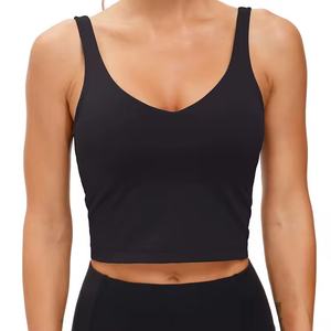 Soutien-gorge de sport/yoga réversible respirant de haute qualité avec logo personnalisé, nouveau style, vente en gros, fabriqué par un grossiste, en Spandex/Polyester, pas cher - Product Image 1