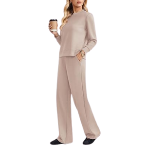 New <b>Women</b> Heavy <b>weight</b> Cotton Tracksuit Full Sleeve Loose Fit Casual Winter Wear Long Pants Track Suit <b>Set</b> - Product Image 4
