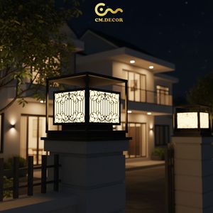 Waterproof Inox <b>Post</b> Lamp 3500K Warm White AC 220V for Modern House Villa Hotel Resort Gate Pillar Decorative - Product Image 4