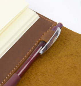 Refillable Leather <b>Notebook</b> with Buckle Personalized with Name Size <b>A5</b> - Product Image 4