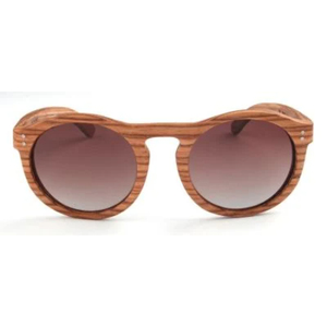 Retro <b>Round</b> Wooden <b>Sunglasses</b> UV400 Polarized Eco Friendly Handmade Wood Eyewear Vintage Walnut <b>Sunglasses</b> for Men Women - Product Image 4