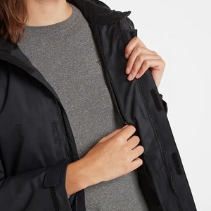 Chaqueta Cortavientos Impermeable para Mujer, Chaqueta Bomber con Capucha, Ligera, Impermeable, para Primavera y Otoño, Talla 6XL - Product Image 2
