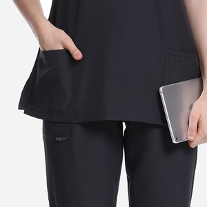 Vêtements d'Infirmière en Tissu Rayonne Personnalisés en Gros, Uniformes Cliniques Médicaux d'Hôpital Unisexe, Bonne Qualité - Product Image 4