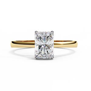 แหวนหมั้นเพชรทรงรัศมี 1.00 กะรัต เพาะเลี้ยงในห้องปฏิบัติการ ทอง 14K พร้อมใบรับรอง IGI ระดับ VS1 สี E สำหรับวันครบรอบแต่งงาน - Product Image 1