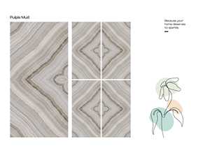 ANNEXY INTERNATIONAL Carreaux de porcelaine adhésifs brillants 600x1200mm Texture Pierre Antibactériens Résistants à l'usure pour Villa - Product Image 4