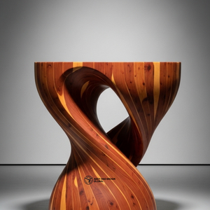 Premium Round Solid Wood Side <b>Table</b> – Modern Decorative <b>Stool</b> for Living Room & Bedroom - Product Image 2