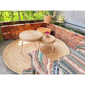 Alfombra de Jacinto de Agua Tejida de Colores Mezclados – Tapete Decorativo Natural para Suelo en Estilo Vintage y Bohemio Escandinavo - Product Image 3