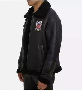 Chaquetas de Cuero Avirex para Hombre de Alta Calidad, Personalizables, con Cuello Alto y Logotipo Frontal, Diseño Reversible, para Invierno - Product Image 2