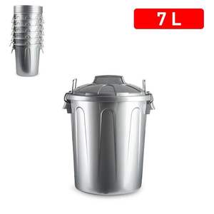 Cubo de Basura Gris de 7L - Product Image 3
