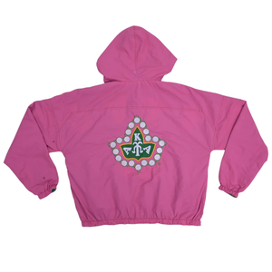 Chaqueta Cortavientos Reversible Verde y Rosa para Mujer, Ligera, de Doble Color, Ropa Casual de Primera Calidad - Product Image 2