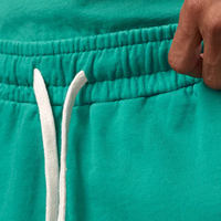 Shorts de sport décontractés pour hommes, vert uni, délavé, séchage rapide, respirant, avec cordon de serrage à la taille élastique, pour la gym et l'entraînement