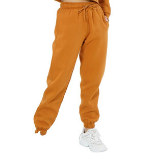 Pantalon de survêtement pour femme, coupe droite, respirant, 100 % coton, écologique, coupe-vent, taille élastique, style décontracté, idéal pour l'hiver - Product Image 1